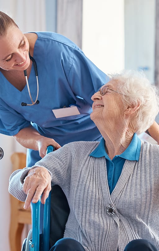 Patient with nurse